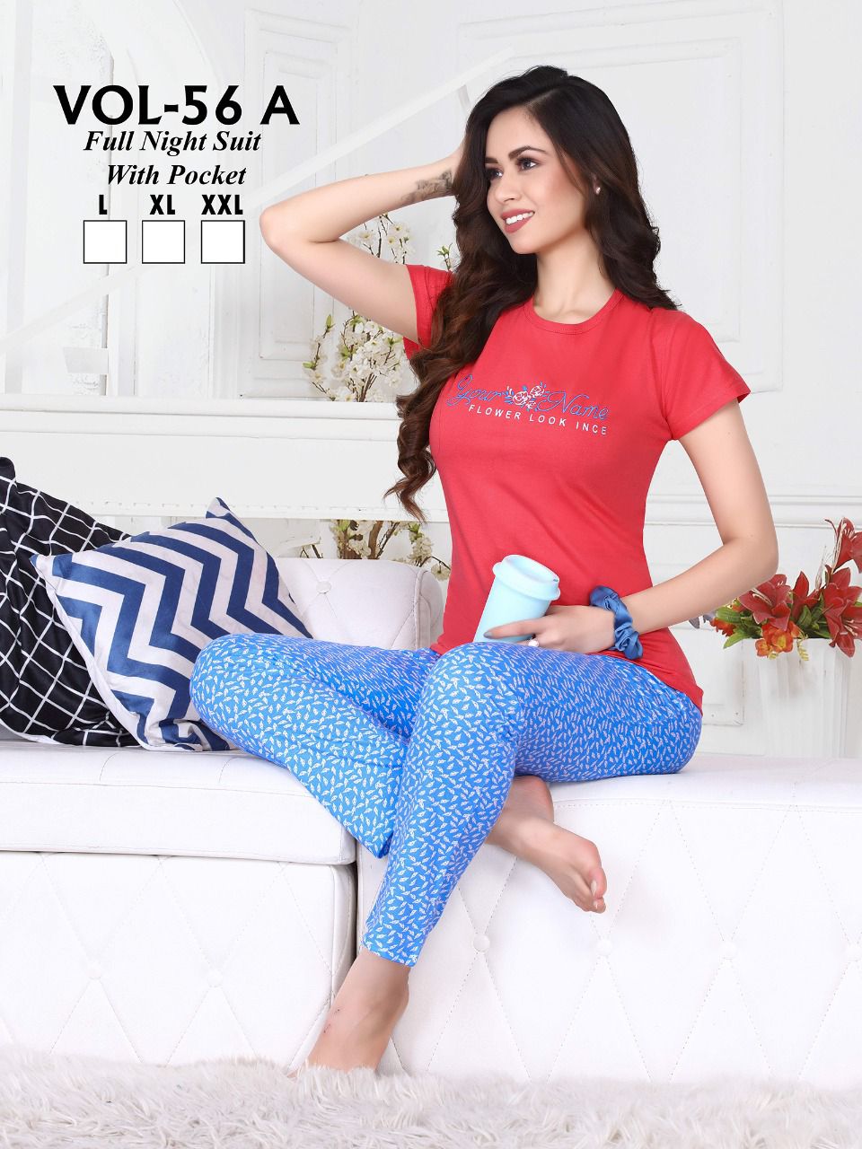 Ft New 56 A Shinker Night Suit Cotton Wholesale Night Suit Collection